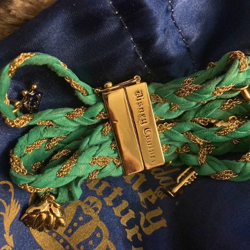 Kidada Jones For Disney Couture Princess & The Frog Leather Wrap Bracelet Teal